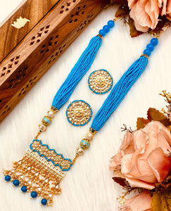 Beautiful designer long necklace set