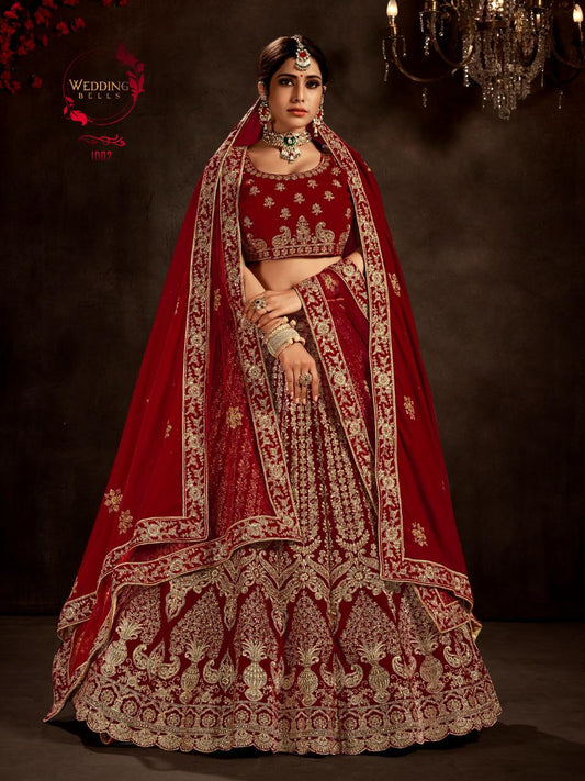 Beautiful designer bridal lengha choli with double dupptta