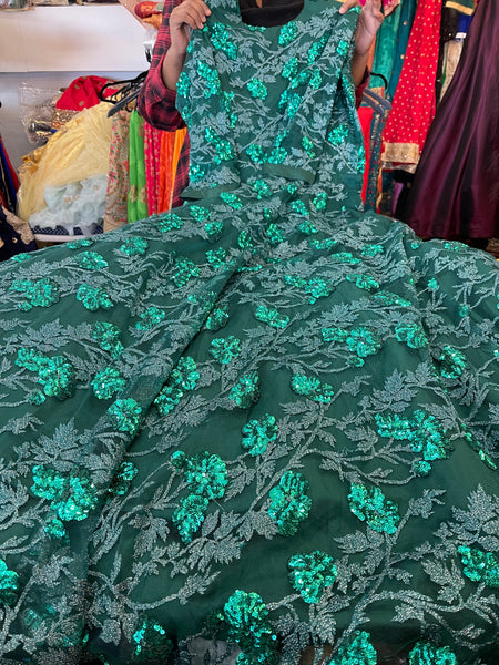 Beautiful designer sequins gown