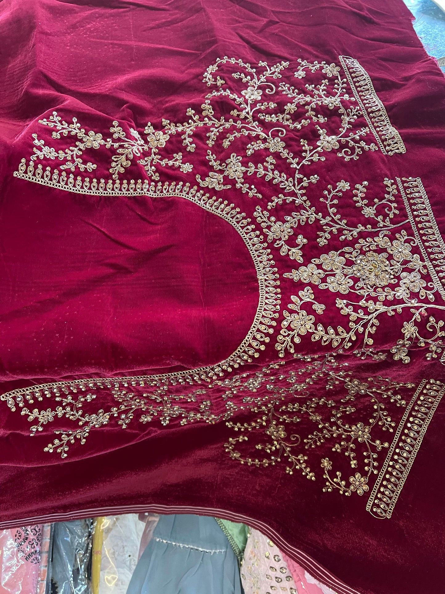 Beautiful designer heavily embroidery bridal lengha