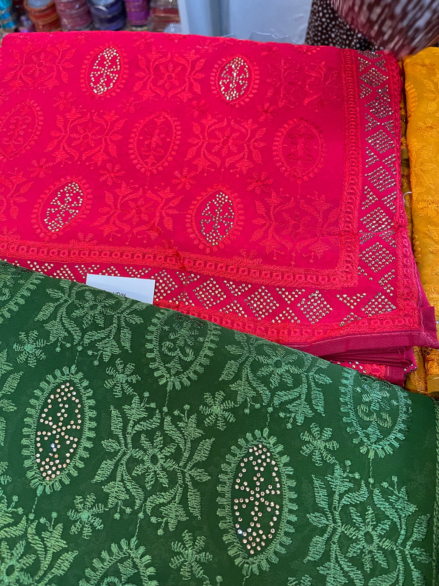 Beautiful designer lucknowi embroidery saree