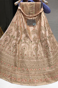 Beautiful designer heavily embroidery bridal/semi bridal lengha