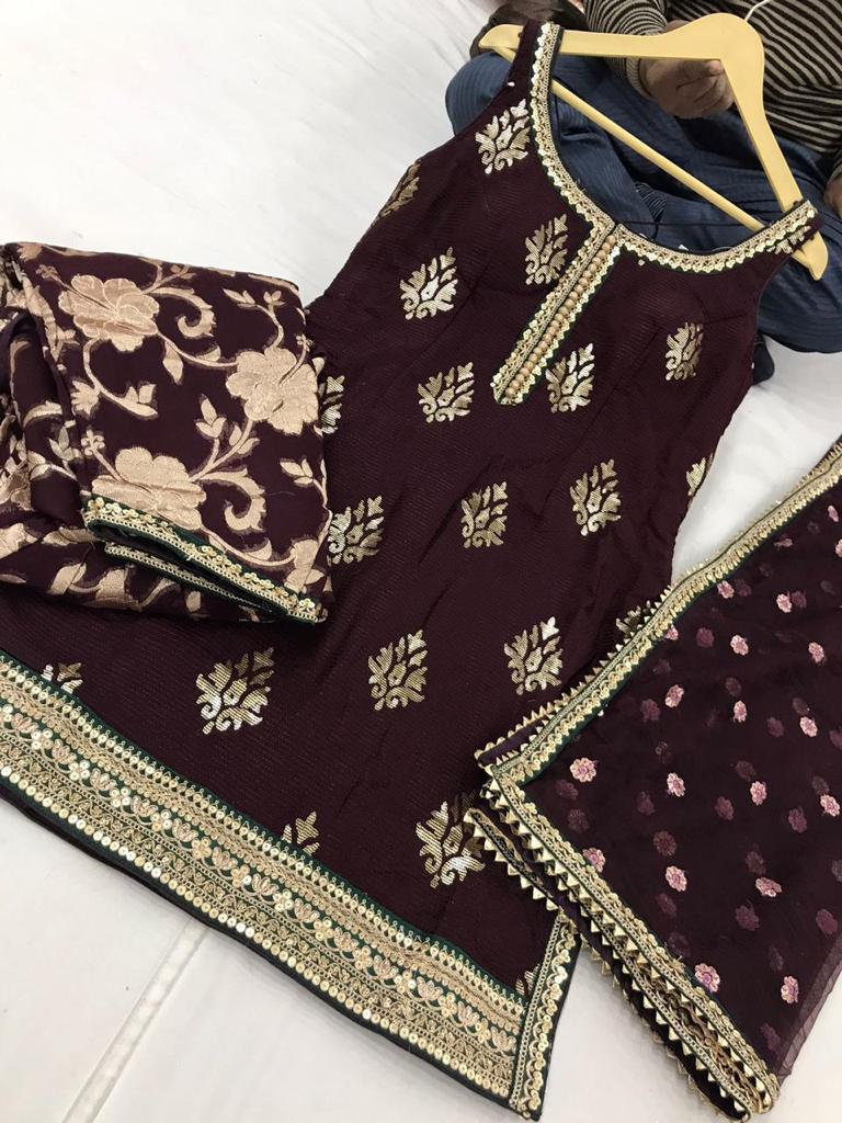 Beautiful designer punjabi dhoti salwar suit