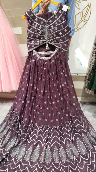 Beautiful designer ready made lengha choli suit