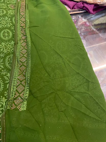 Beautiful designer lucknowi embroidery saree