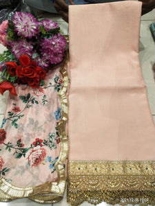 Beautiful designer unstitched punjabi patiala suit