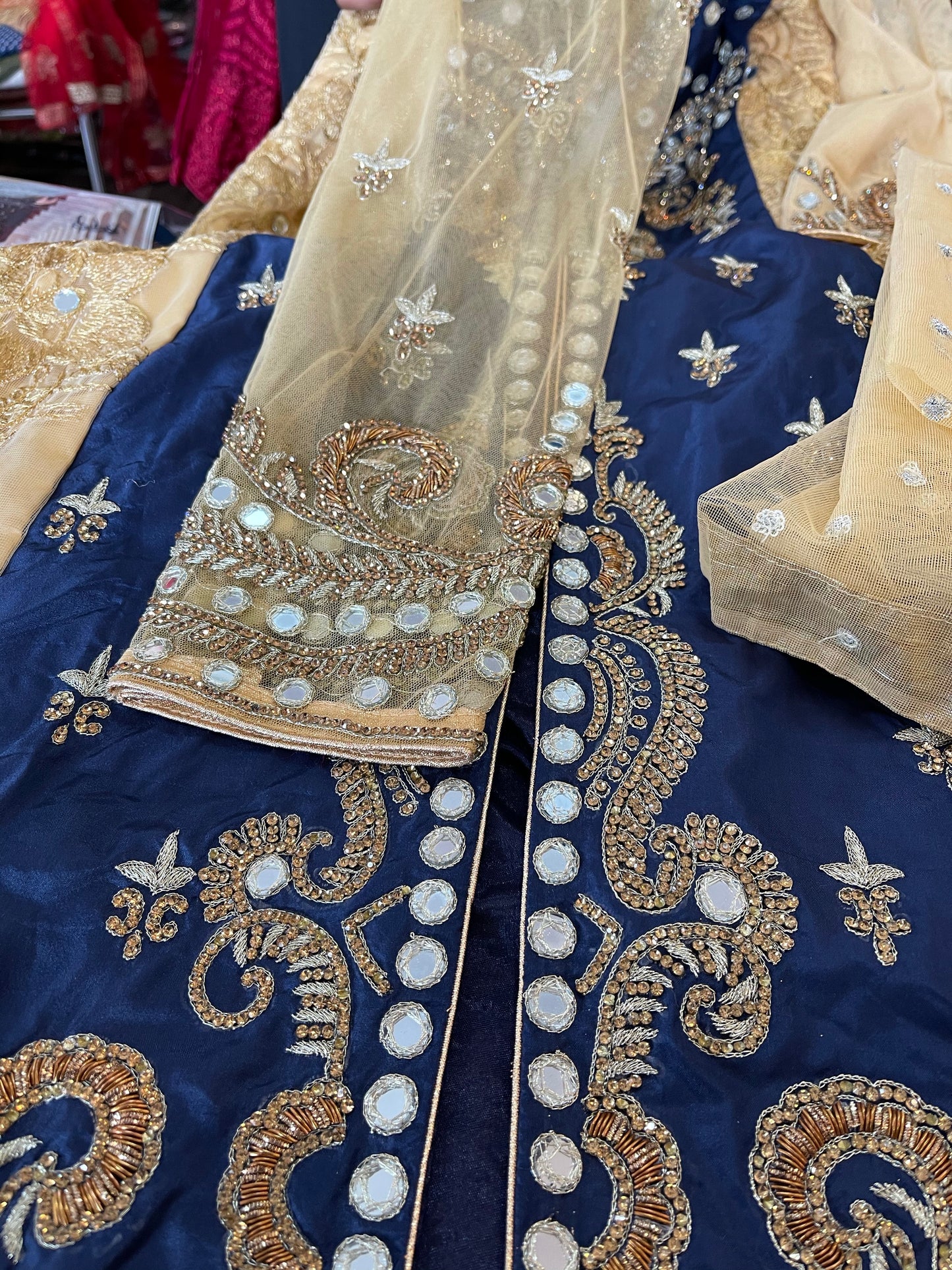 Beautiful designer long top lengha