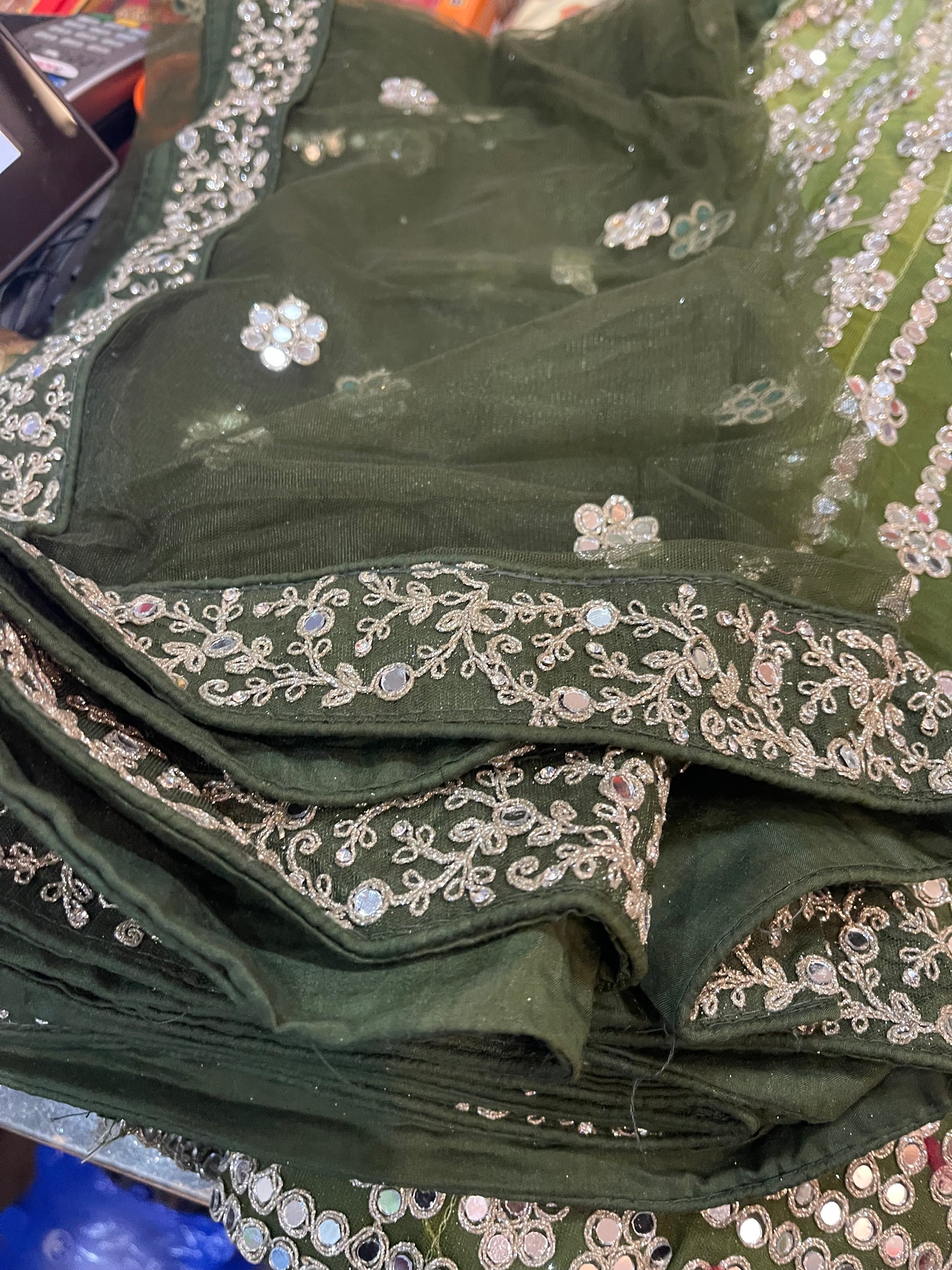 Beautiful designer unstitched lengha