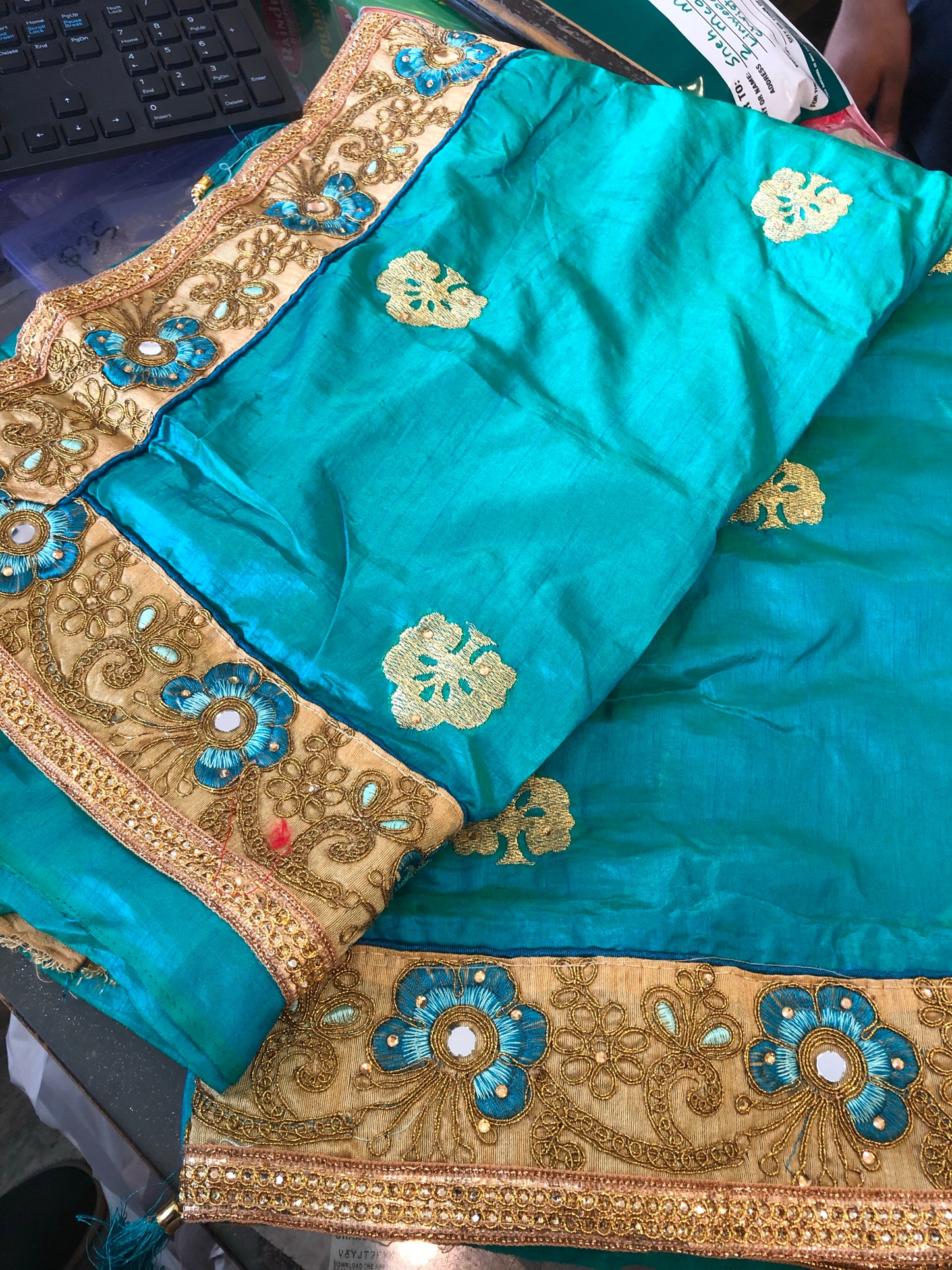 Beautiful designer silk saree