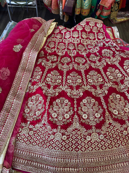 Beautiful designer heavily embroidery lengha choli