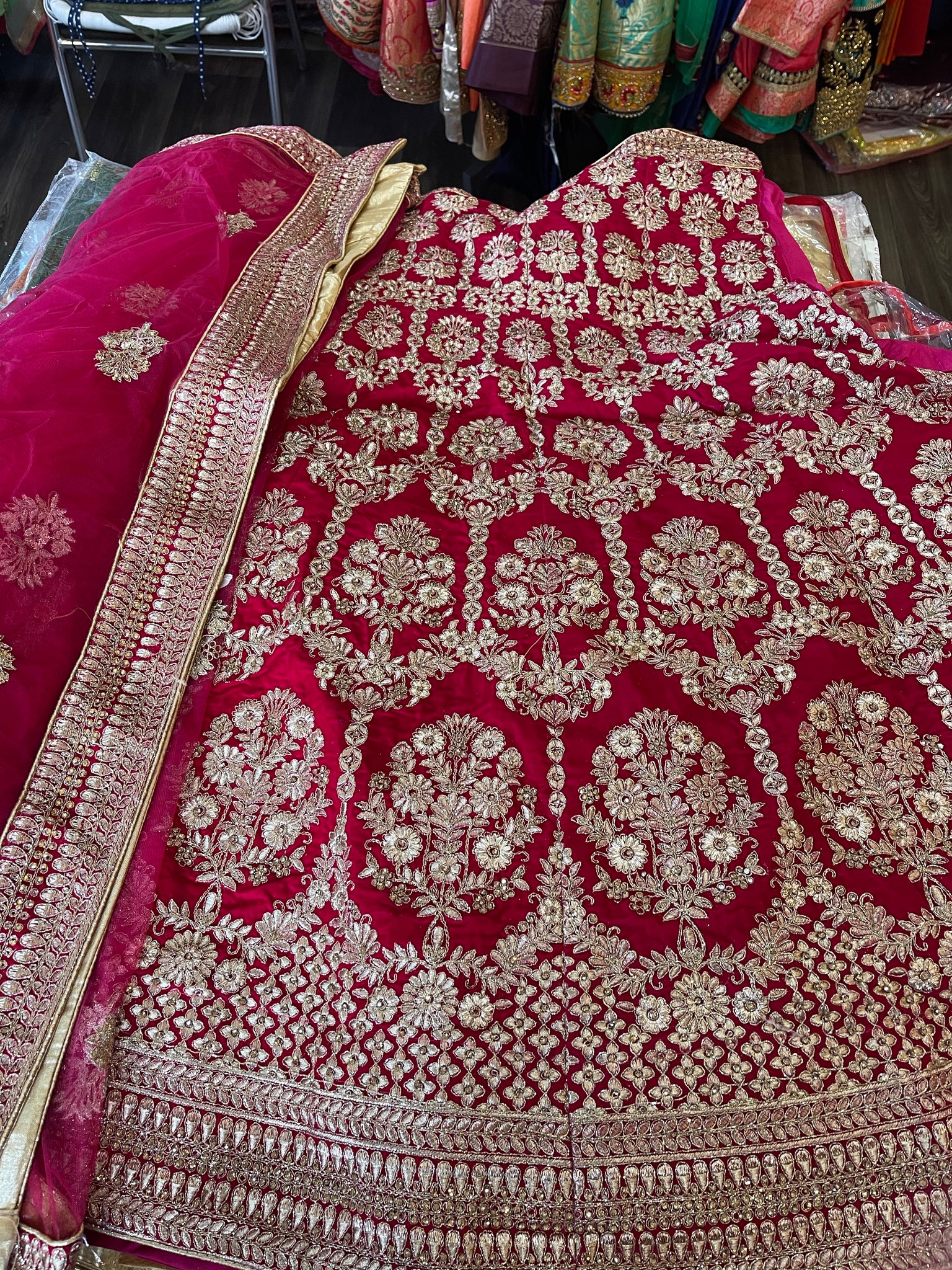 Beautiful designer heavily embroidery lengha choli