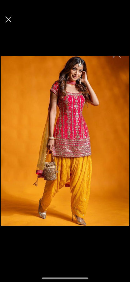 Beautiful designer unstitched suit