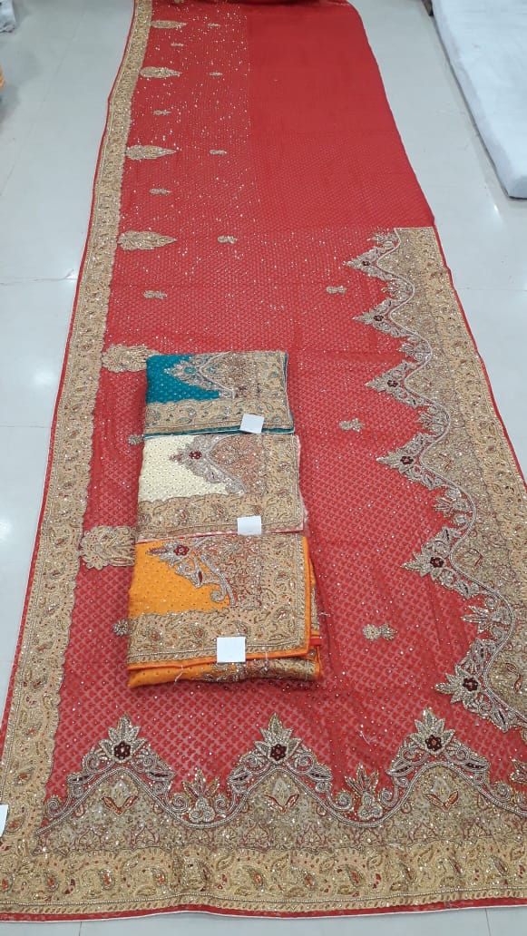 Beautiful designer heavily embroidery sarees