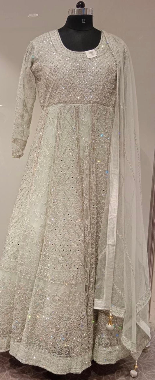 Beautiful designer gown style anarkali suit