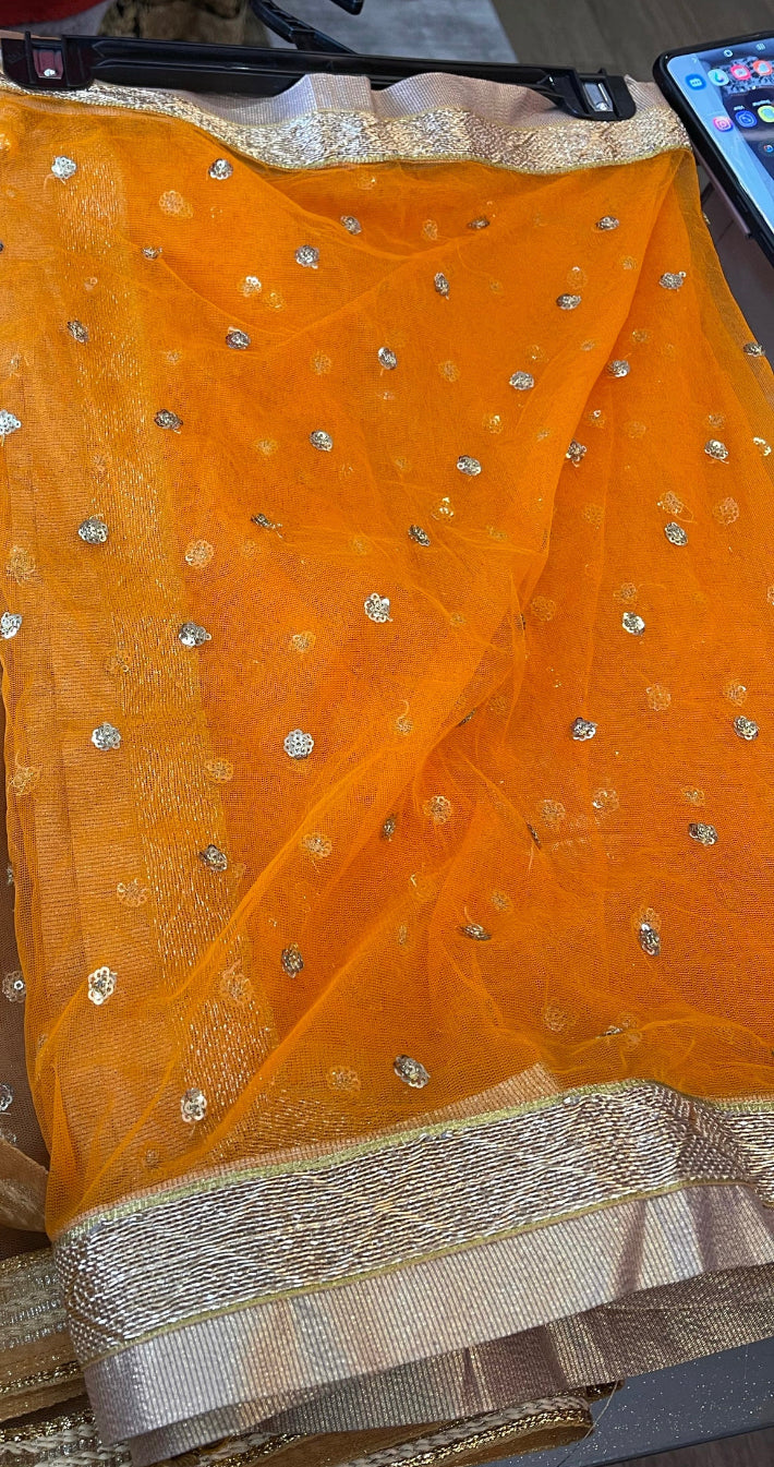 Beautiful designer netting duppatta