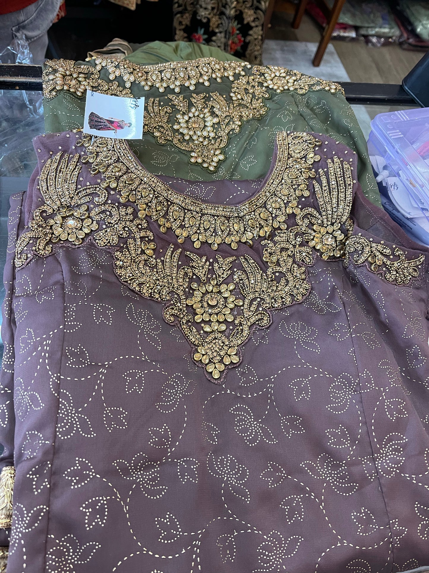 Beautiful designer straight Churidar suit