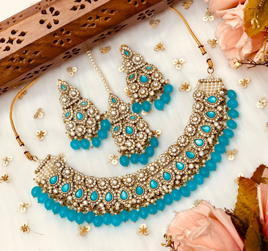 Beautiful designer Pakistani style necklace set