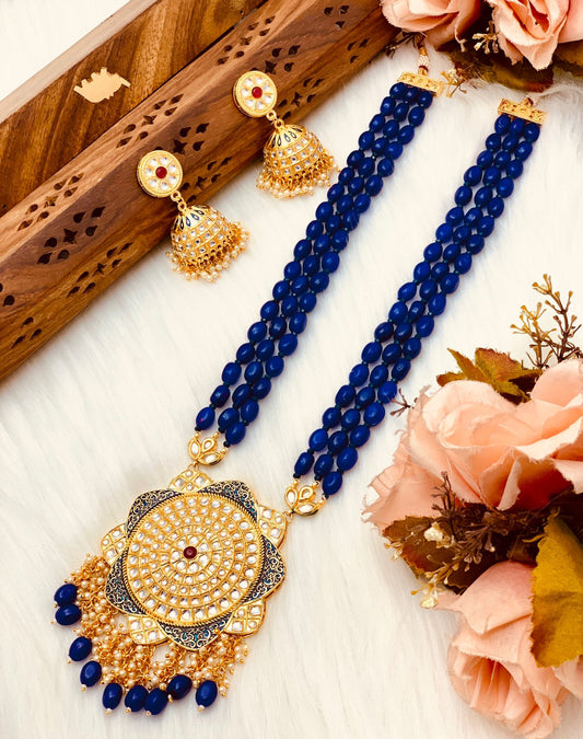 Beautiful designer long necklace set