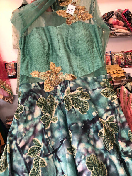Beautiful designer floral printed gown