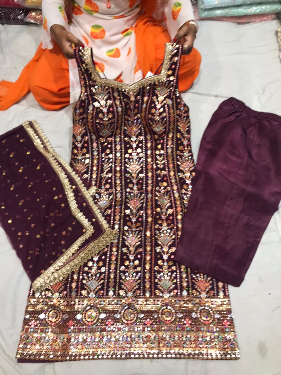 Beautiful designer Pakistani style suit