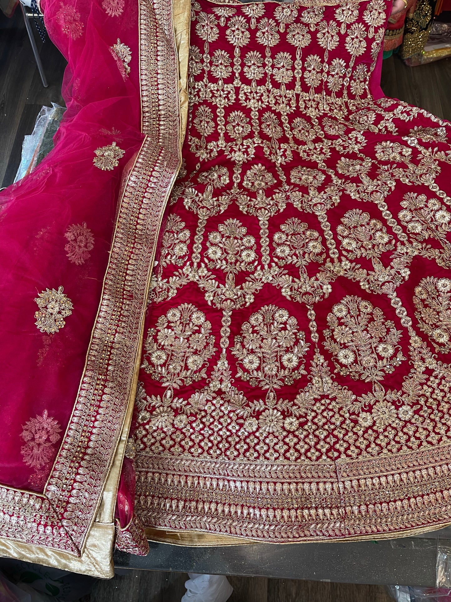 Beautiful designer heavily embroidery lengha choli