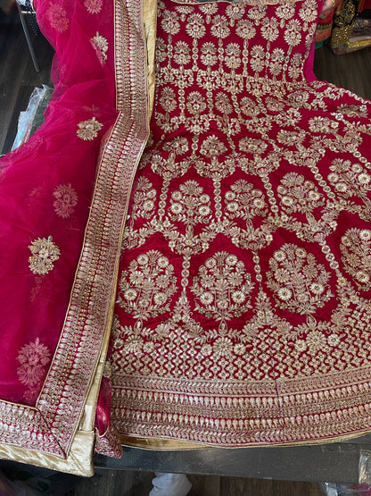 Beautiful designer heavily embroidery lengha choli