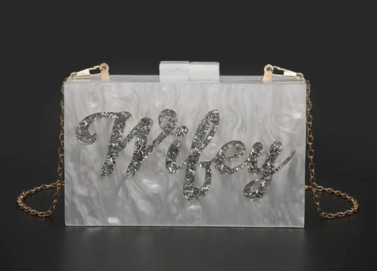 Beautiful designer resin clutch