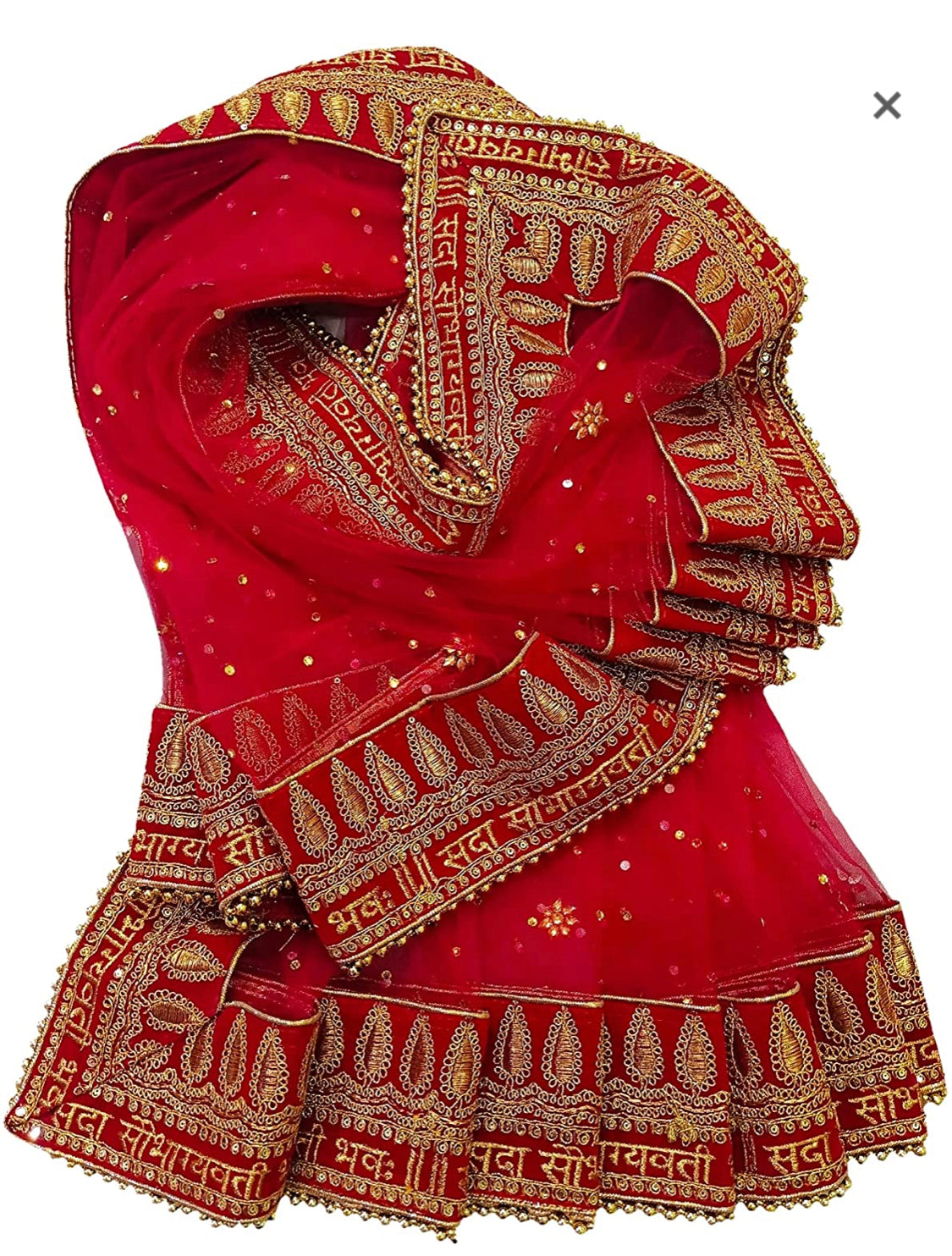 Beautiful designer bridal Women's Net Dupatta with Embroidery with Hand Work