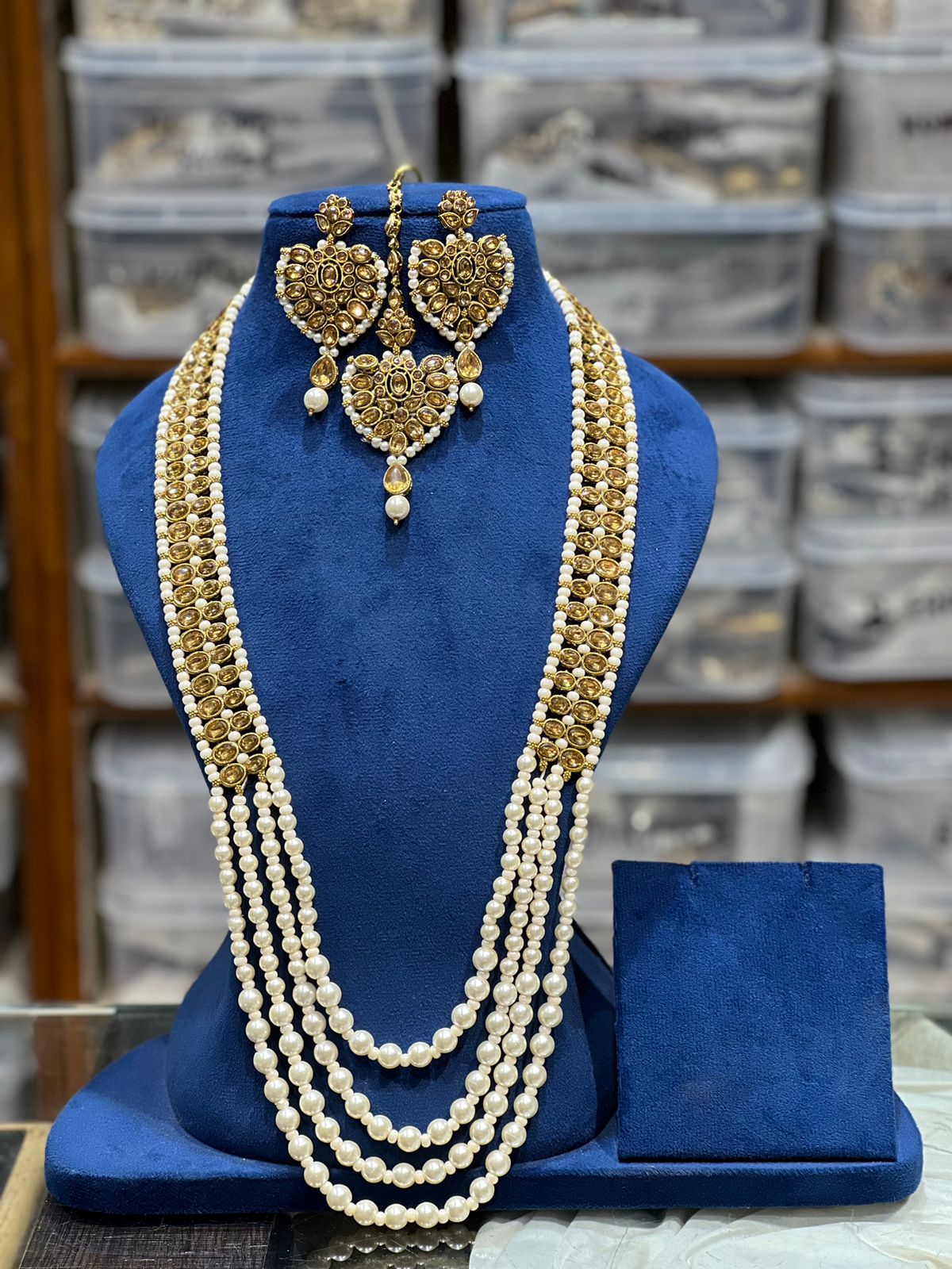 Beautiful designer long necklace set