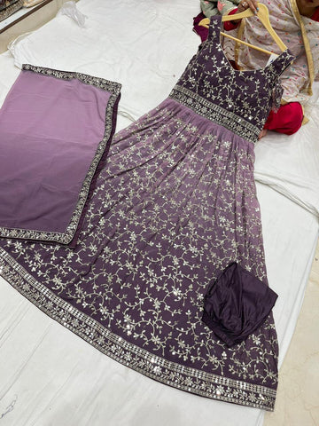 Beautiful designer gown style anarkali suit