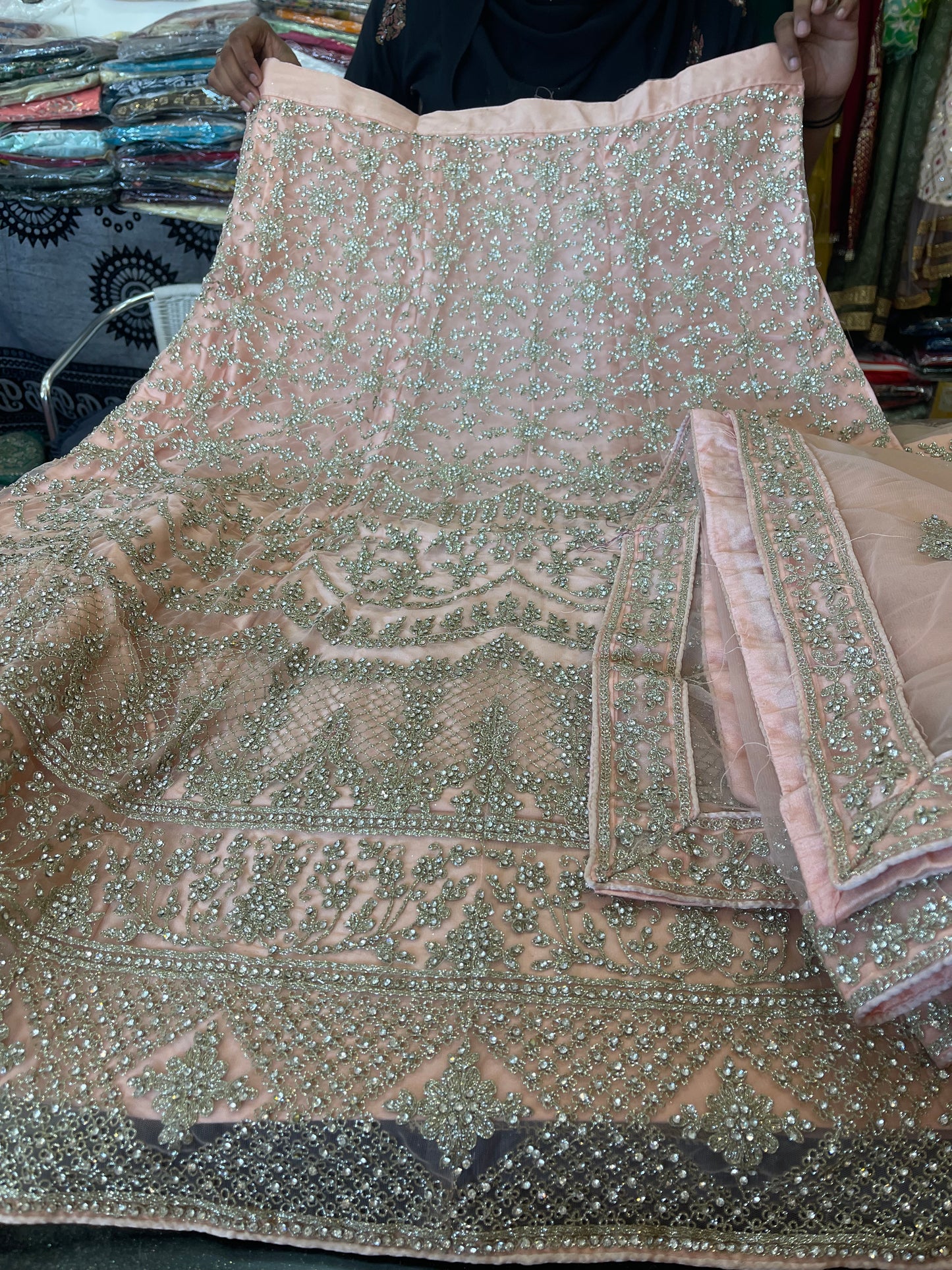 Beautiful designer heavily embroidery lengha choli