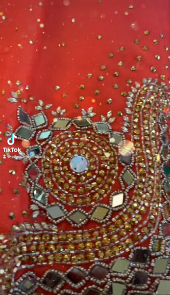 Beautiful designer fully embroidery saree