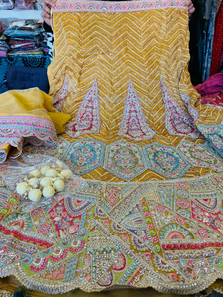 Beautiful designer heavily embroidery lengha choli