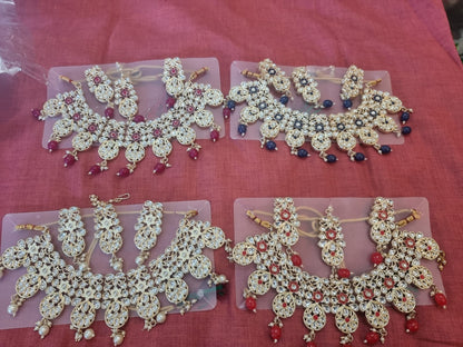 Beautiful designer kundan necklace set