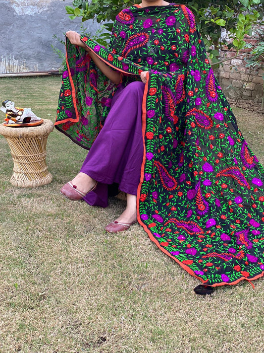 Beautiful designer fully embroidery dupptta