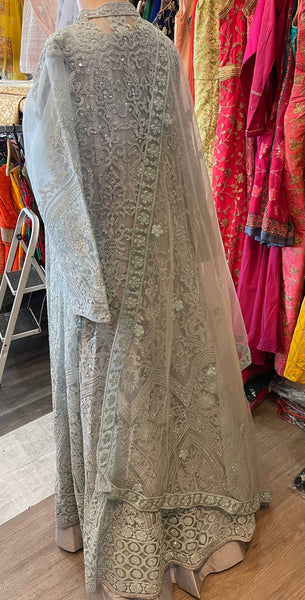 Beautiful designer fully embroidery koti with gown