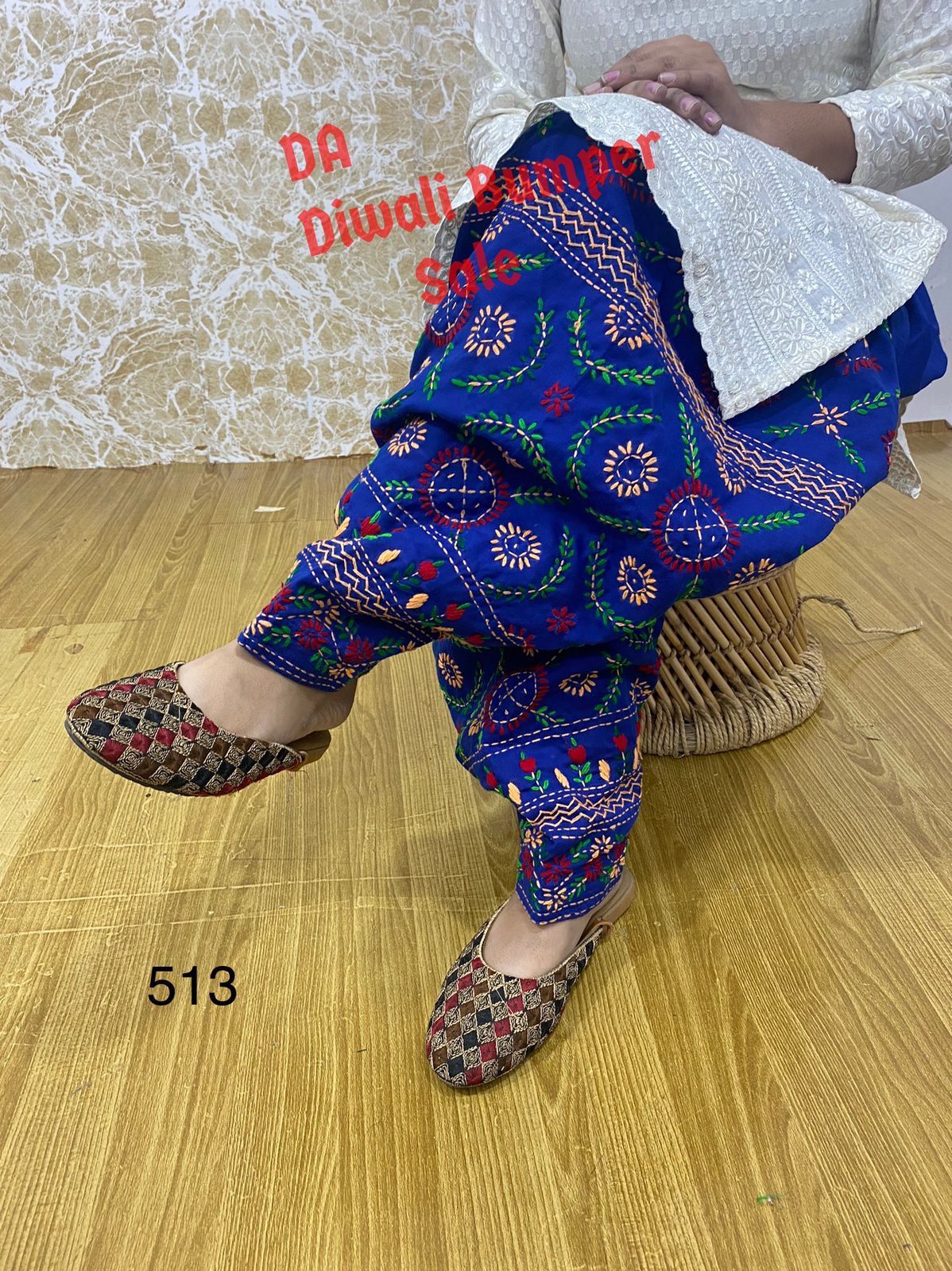 Beautiful designer fully embroidery patiala pants