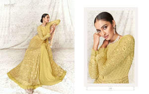 Beautiful designer lucknowi embroidery long top lengha suit