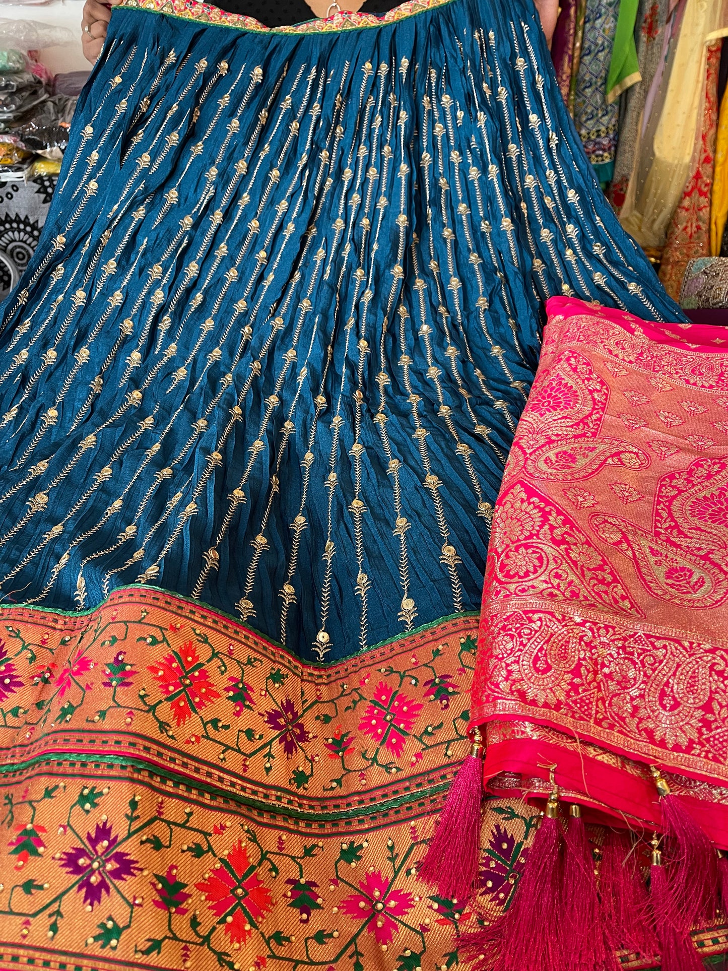 Beautiful designer semi stitch lengha choli