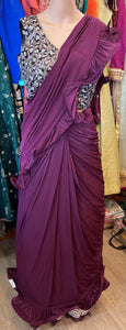 Beautiful designer ready made saree with stitch blouse
