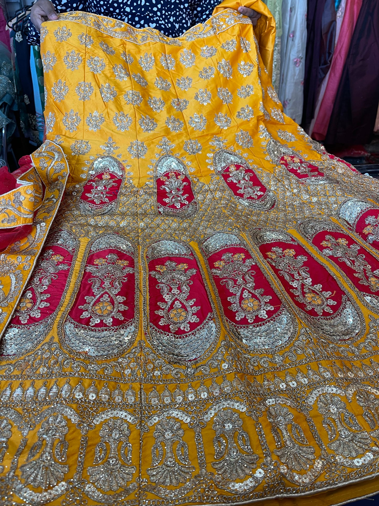 Beautiful designer silk lengha choli