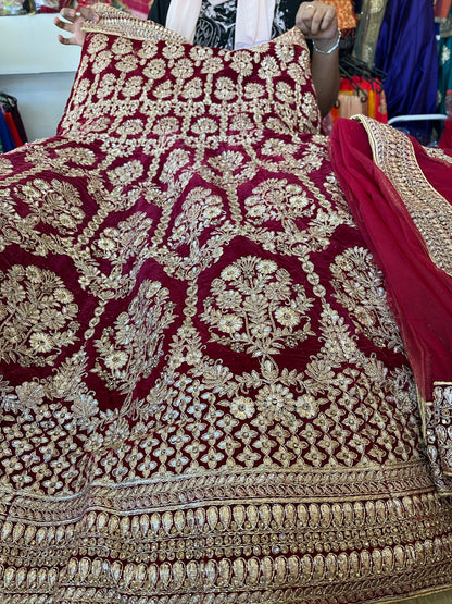 Beautiful designer heavily embroidery lengha choli