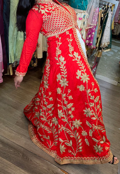 Beautiful designer long top lengha