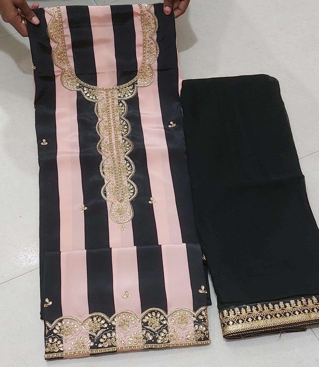 Beautiful designer unstitched suit