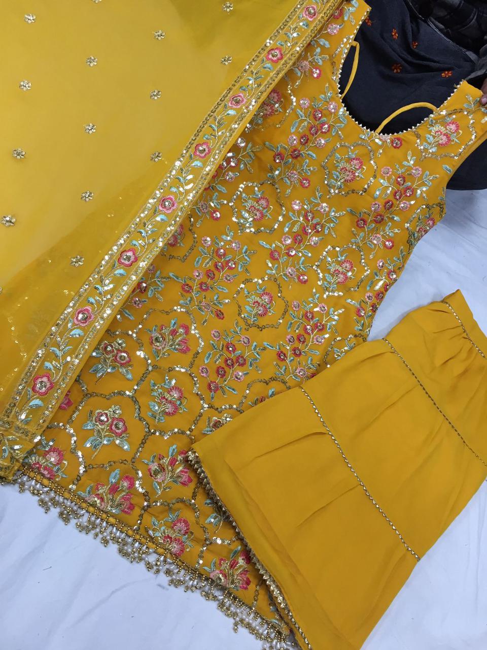 Beautiful designer sharara suit