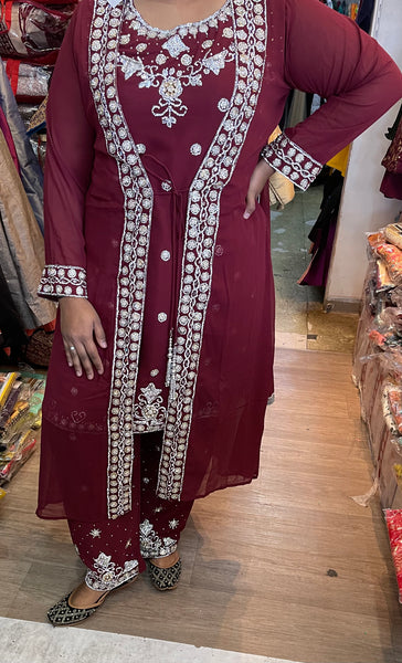 Beautiful designer pakistani with koti