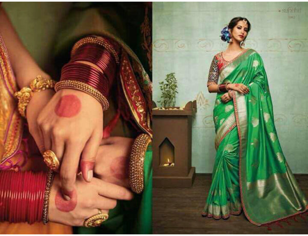 Beautiful designer pure silk saree