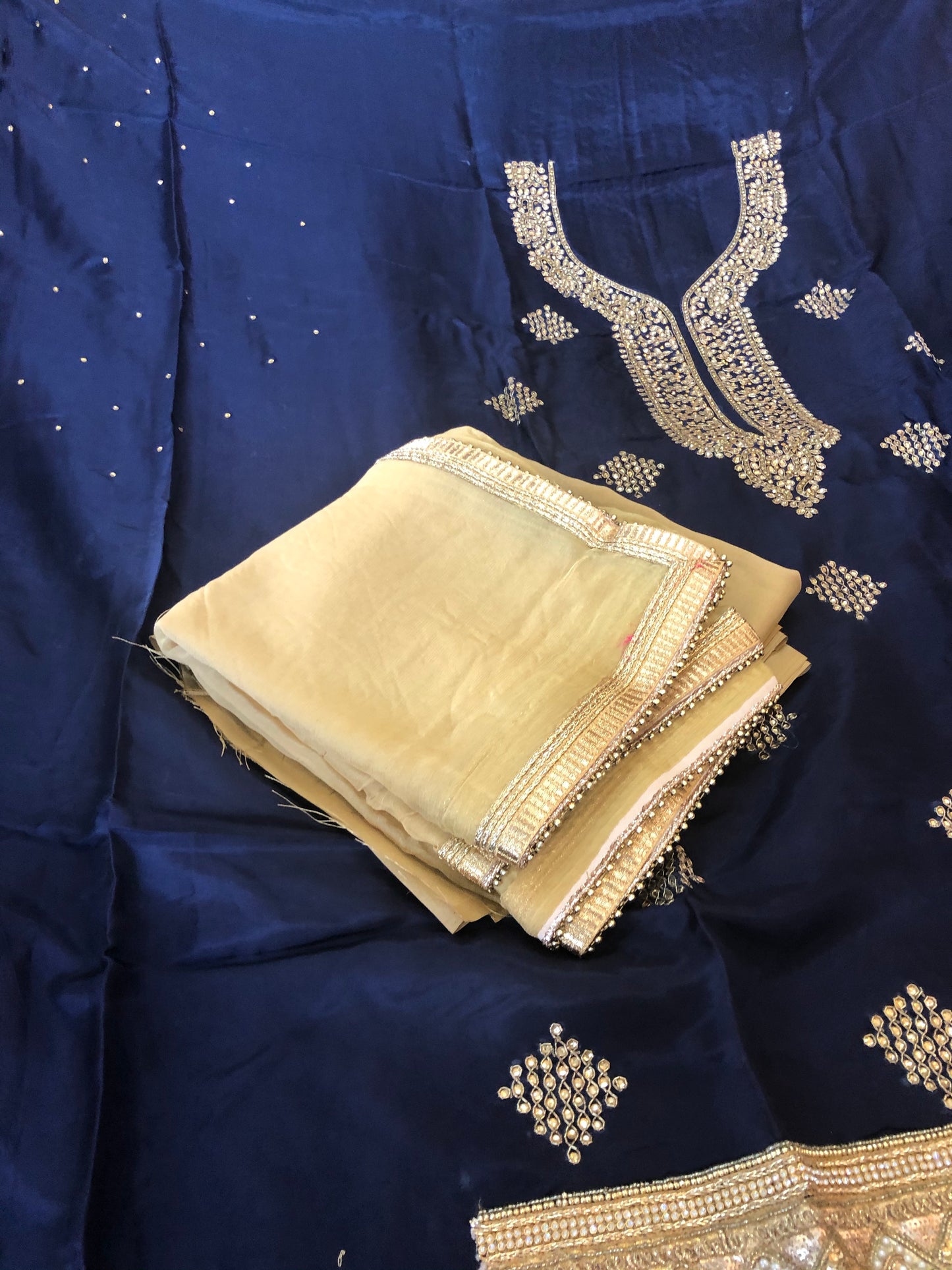 Beautiful designer unstitched punjabi patiala suit