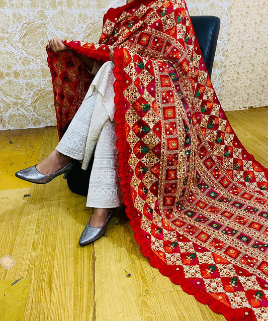 Beautiful designer phulkari dupptta