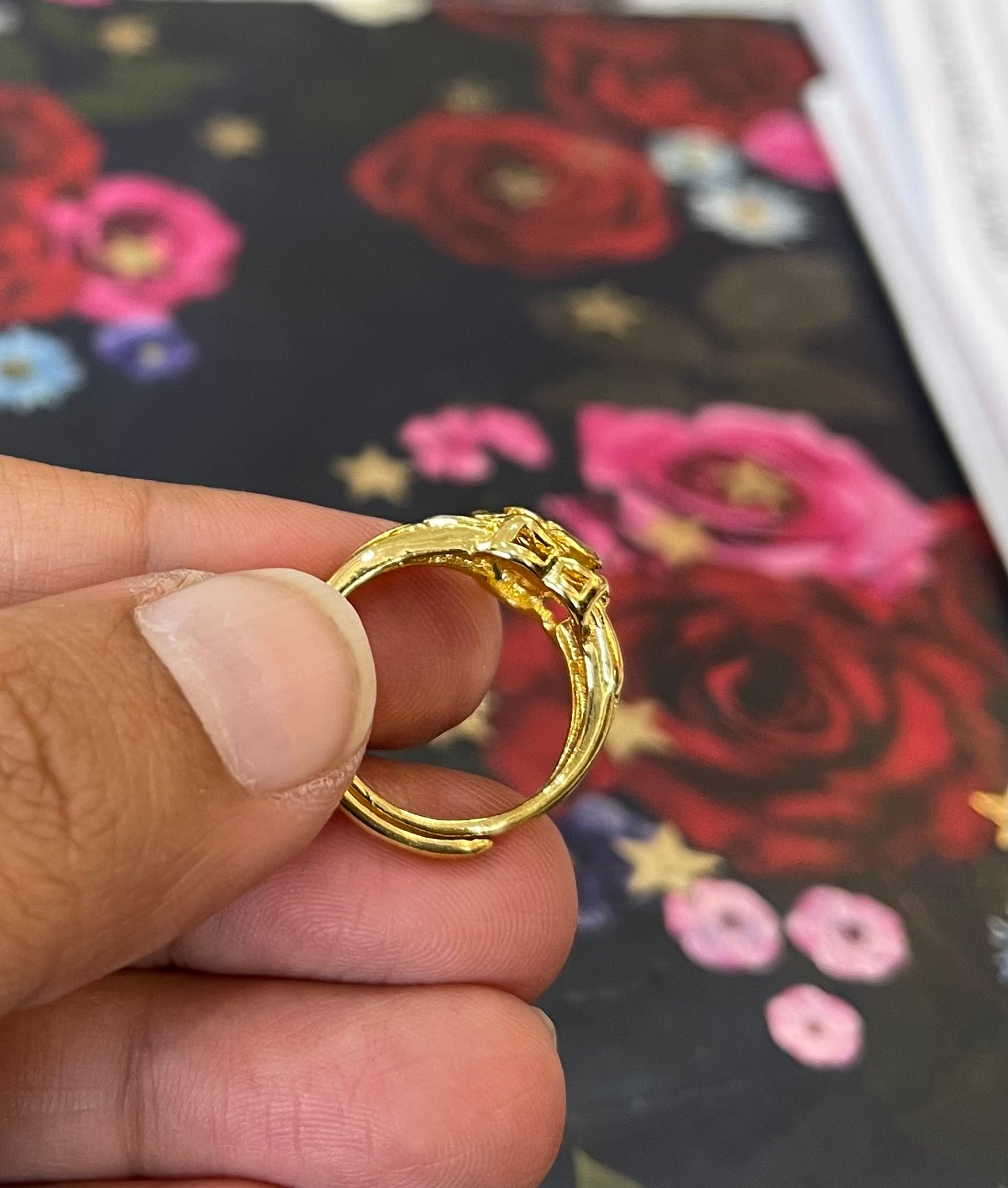 Gold plated ring